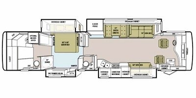 2011 Tiffin Motorhomes Phaeton 40 QBH PowerGlide floorplan