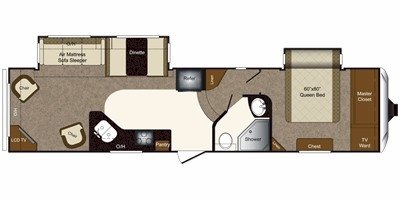 2011 Keystone Laredo 316RL floorplan