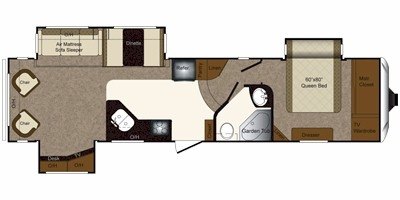 2011 Keystone Laredo 318RL floorplan