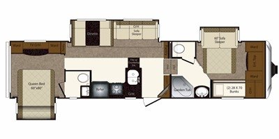 2011 Keystone Laredo 321BH floorplan