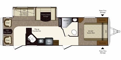 2011 Keystone Laredo 297RL floorplan