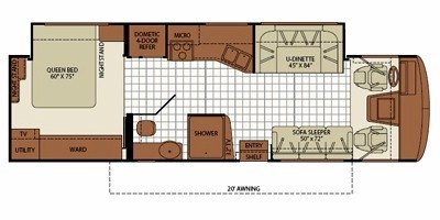 2011 Fleetwood Bounder® 33U floorplan