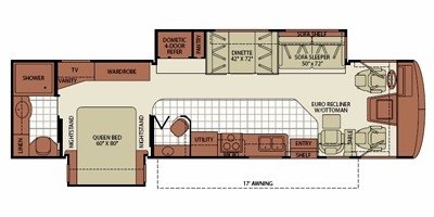 2011 Fleetwood Bounder® 35H floorplan