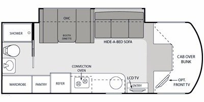 2011 Thor Motor Coach Four Winds Siesta Sprinter 24SB floorplan