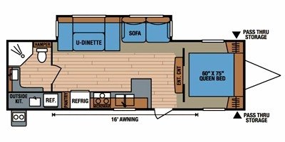 2011 KZ Spree 300RBS floorplan