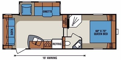 2011 KZ Durango 1500 D245RL floorplan