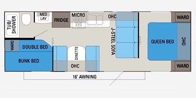 2011 Jayco Jay Flight 26 BH floorplan