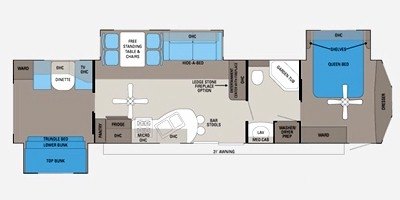 2011 Jayco Jay Flight Bungalow 40 BHS floorplan