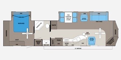 2011 Jayco Jay Flight Bungalow 40 FER floorplan