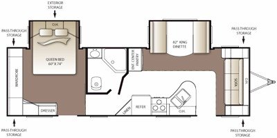 2011 Keystone Outback 260FL floorplan