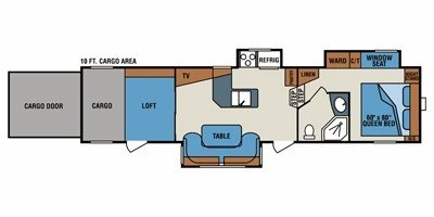 2011 KZ Inferno SST 3610T floorplan