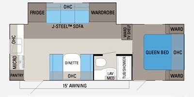 2011 Jayco Jay Flight G2 25 RKS floorplan