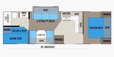 2011 Jayco Jay Flight G2 29 BHS floorplan