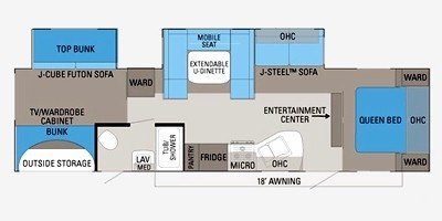 2011 Jayco Jay Flight G2 32 BHDS floorplan