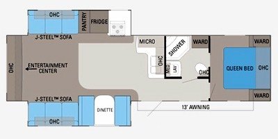 2011 Jayco Jay Flight G2 33 RLDS floorplan