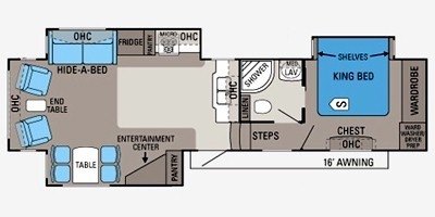 2011 Jayco Pinnacle 34 RLTS floorplan