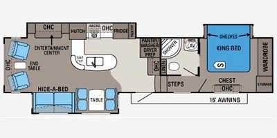 2011 Jayco Pinnacle 35 LKTS floorplan