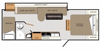 2011 Coachmen Apex 26BHS floorplan