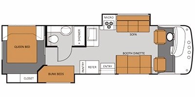 2011 Thor Motor Coach Windsport 31G floorplan