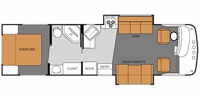 2011 Thor Motor Coach Windsport 31D floorplan