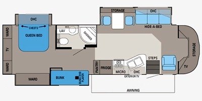 2011 Jayco Embark TB390 floorplan