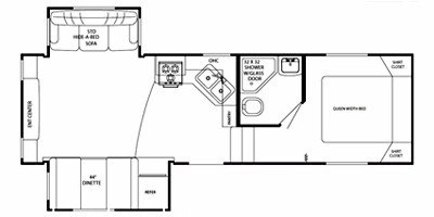 2011 Gulf Stream Canyon Trail XLT 27FRES floorplan