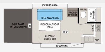 2011 Jayco Octane ZX Super Lite 161 floorplan