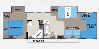 2011 Jayco Greyhawk 31 DS floorplan