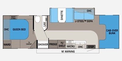 2011 Jayco Greyhawk 31 SS floorplan