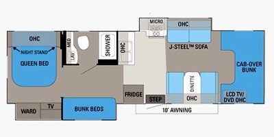 2011 Jayco Greyhawk 31 FS floorplan