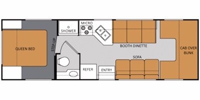 2011 Thor Motor Coach Four Winds 28A floorplan