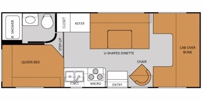 2011 Thor Motor Coach Four Winds 23U floorplan