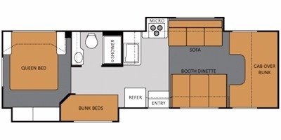 2011 Thor Motor Coach Four Winds 31A floorplan