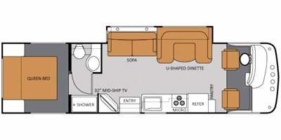 2011 Thor Motor Coach Hurricane 31J floorplan