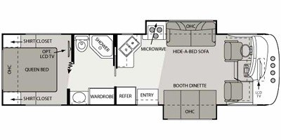 2011 Thor Motor Coach Hurricane 31D floorplan