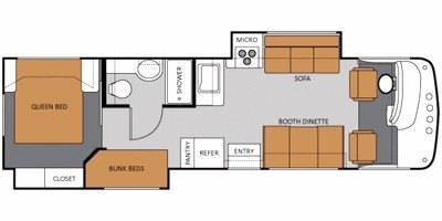 2011 Thor Motor Coach Hurricane 31G floorplan