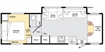 2011 Winnebago Access Premier 31CP floorplan