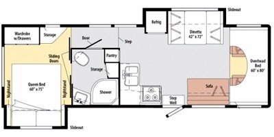 2011 Winnebago Access Premier 31NP floorplan