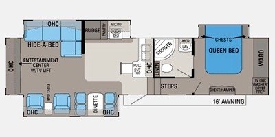 2011 Jayco Eagle 351 RLTS floorplan