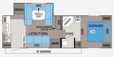 2011 Jayco Eagle Super Lite 25.5 RKS floorplan