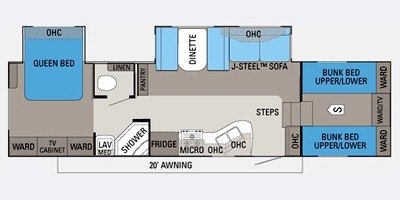 2011 Jayco Eagle Super Lite 31.5 FBHS floorplan