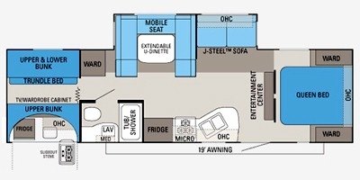 2011 Jayco Eagle Super Lite 304 BHK floorplan