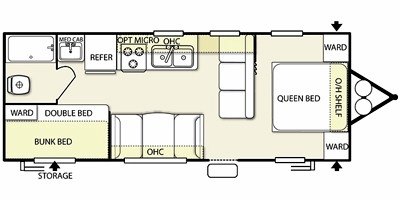 2011 Forest River Salem Cruise Lite T26BHXL floorplan