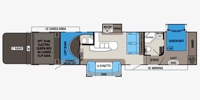 2011 Jayco Recon ZX 40D floorplan