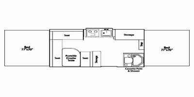 2011 Coleman Evolution Series SV3 floorplan