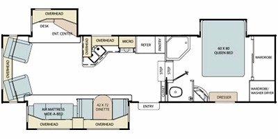 2011 Coachmen North Ridge 300RLT floorplan