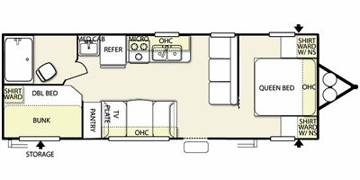 2011 Forest River Salem T27BH floorplan