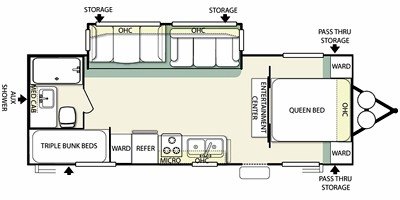 2011 Forest River Salem T24TBSS floorplan