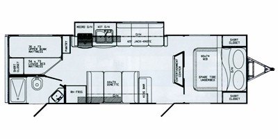 2011 Gulf Stream StreamLite XLT 28 RCB floorplan