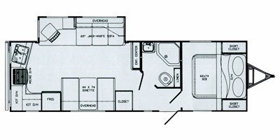 2011 Gulf Stream StreamLite XLT 27 RKS floorplan